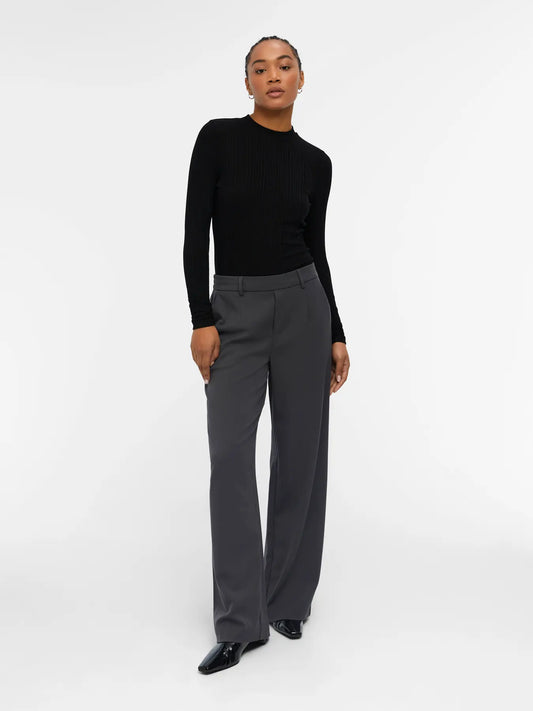 LISA WIDE LEG PANT MAGNET GREY
