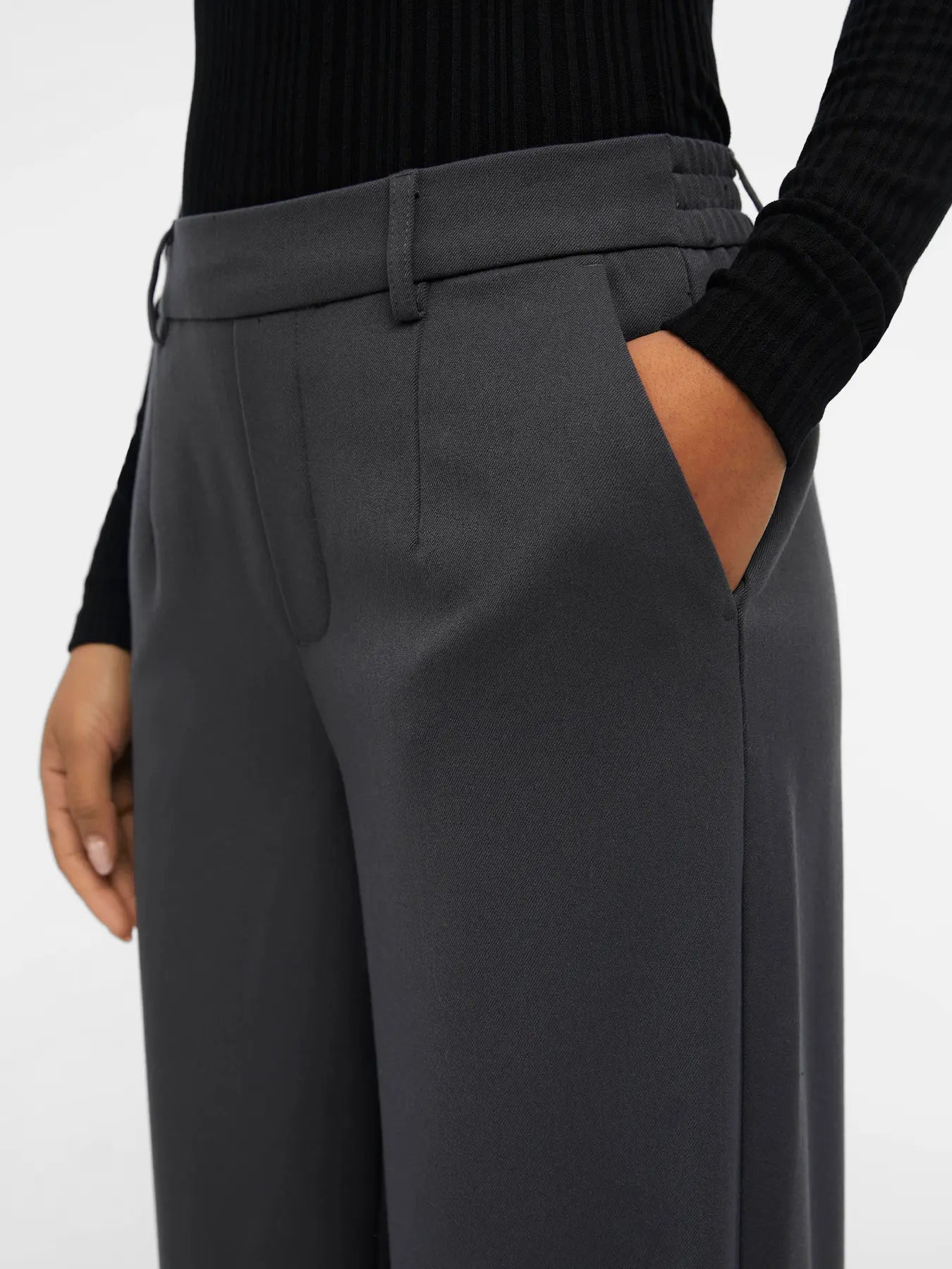 LISA WIDE LEG PANT MAGNET GREY